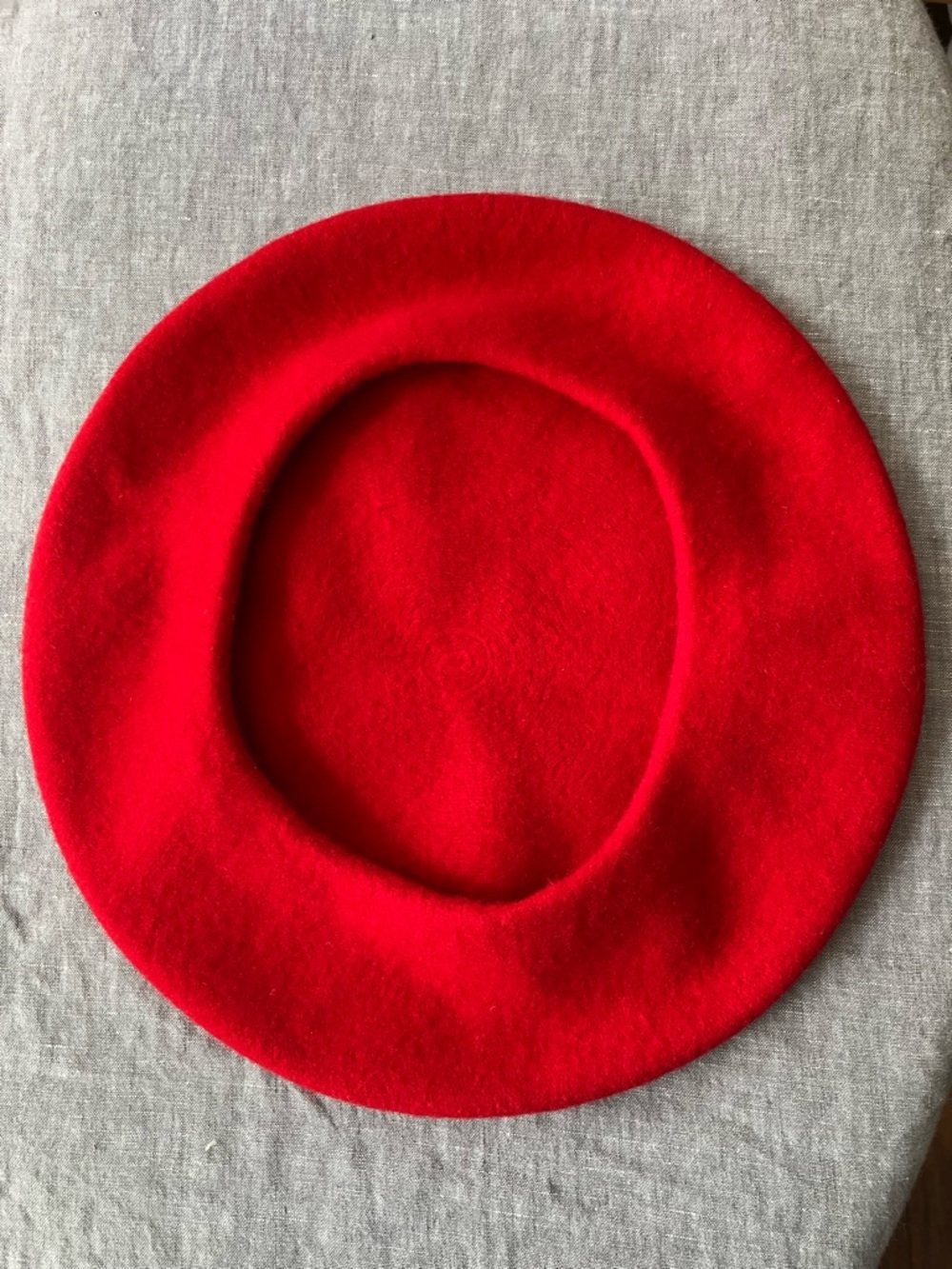 J. Crew Beret in Red Wool